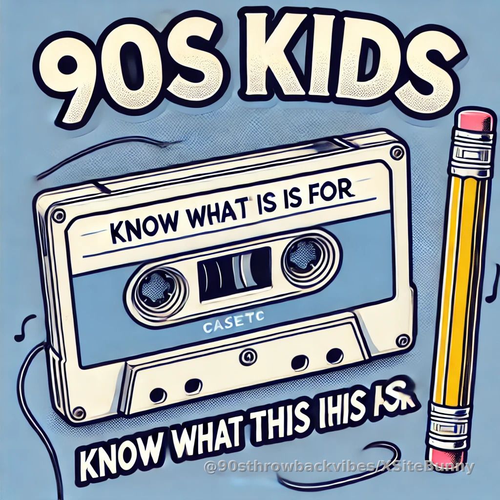 If you know what the pencil was for, congratulations, you’re old. #90sKids