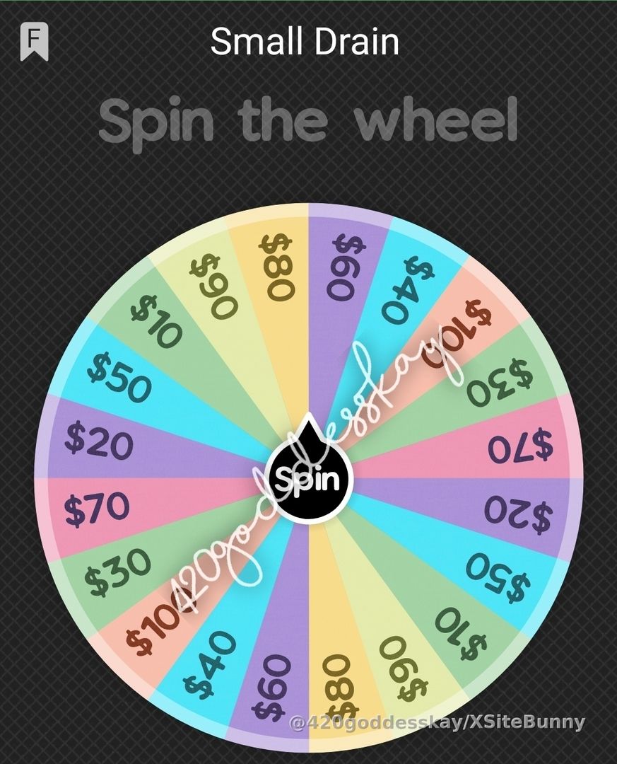 Small Drain: $20/spin
Medium Drain: $100 deposit/spin
Large Drain: $250 deposit/spin
X-Large Drain: $1000 deposit/spin