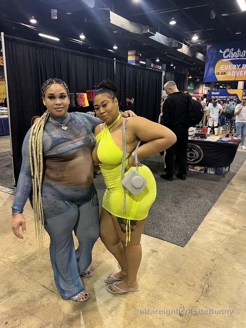 Me and my girl China networking at Exxxotica Chicago 2025