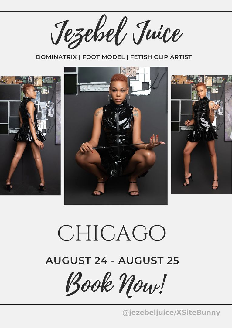 It’s finally your time to shine Chicago! 🔥

This will be my first appearance in the city so be sure to leave a lasting impression.

Last day to book is FRIDAY! 🖤