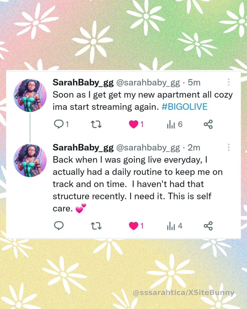 I haven't been posting (here or anywhere on the internet) bc I've been looking for a new place to live and moving. My new apartment has all the space for me to make content so I'll see you soon. 😘