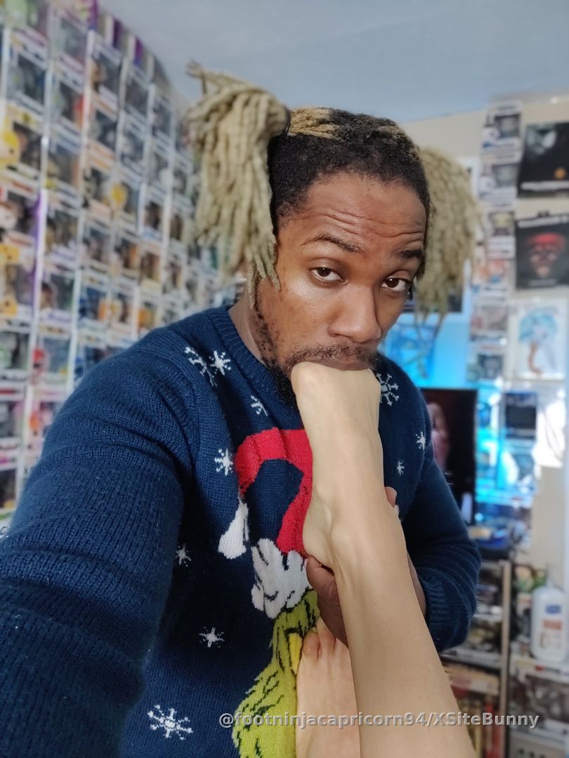 Mouth full of toes keeps me happy