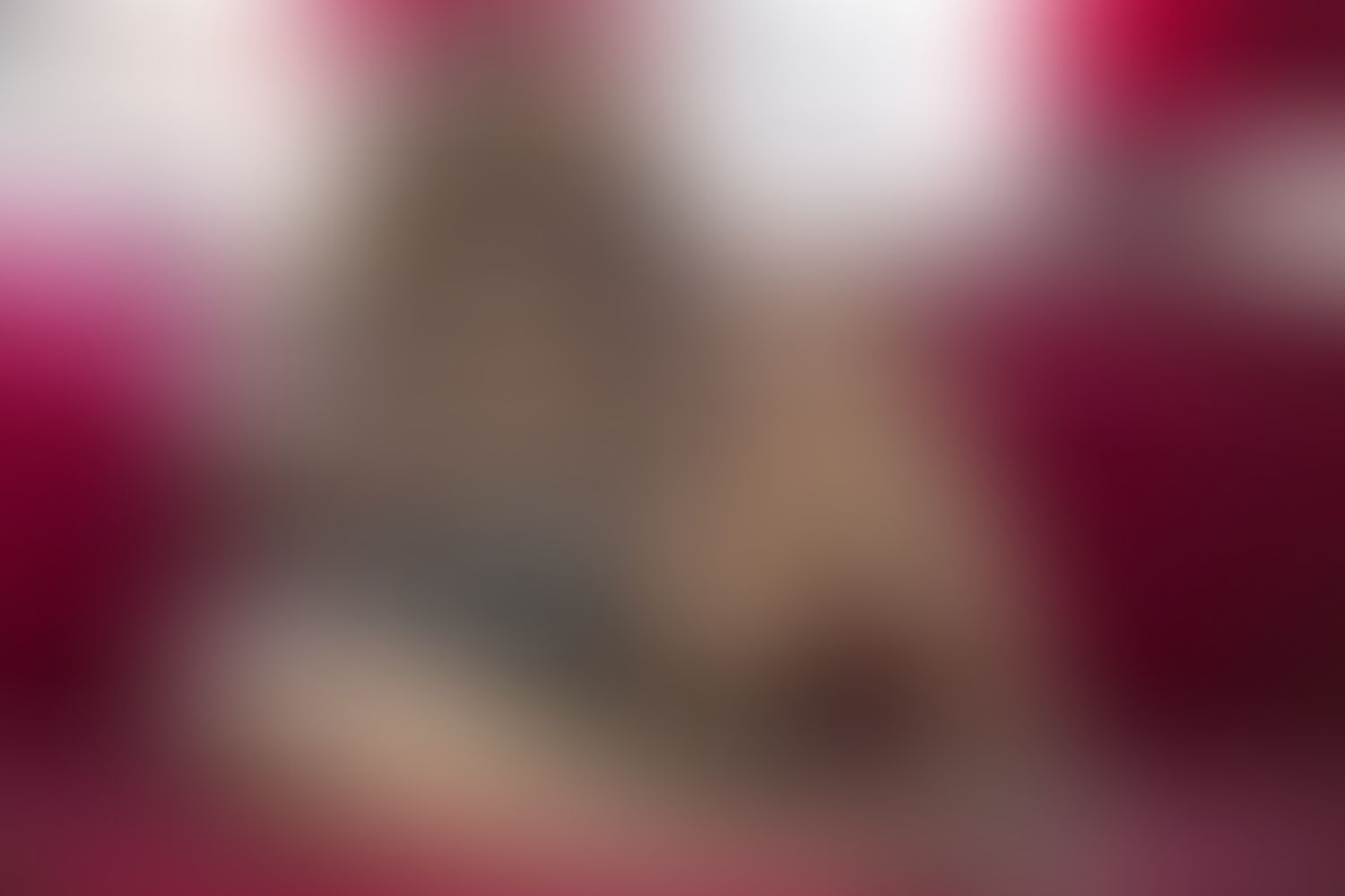 Nikki Lately big boobs clear platform heels and barefeet.