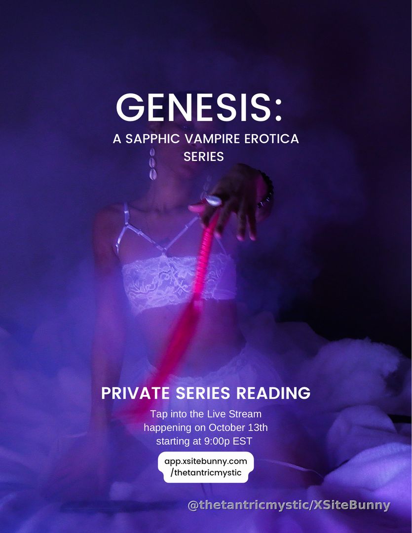 GENESIS: A Sapphic Vampire Erotica Series LIVE READING 