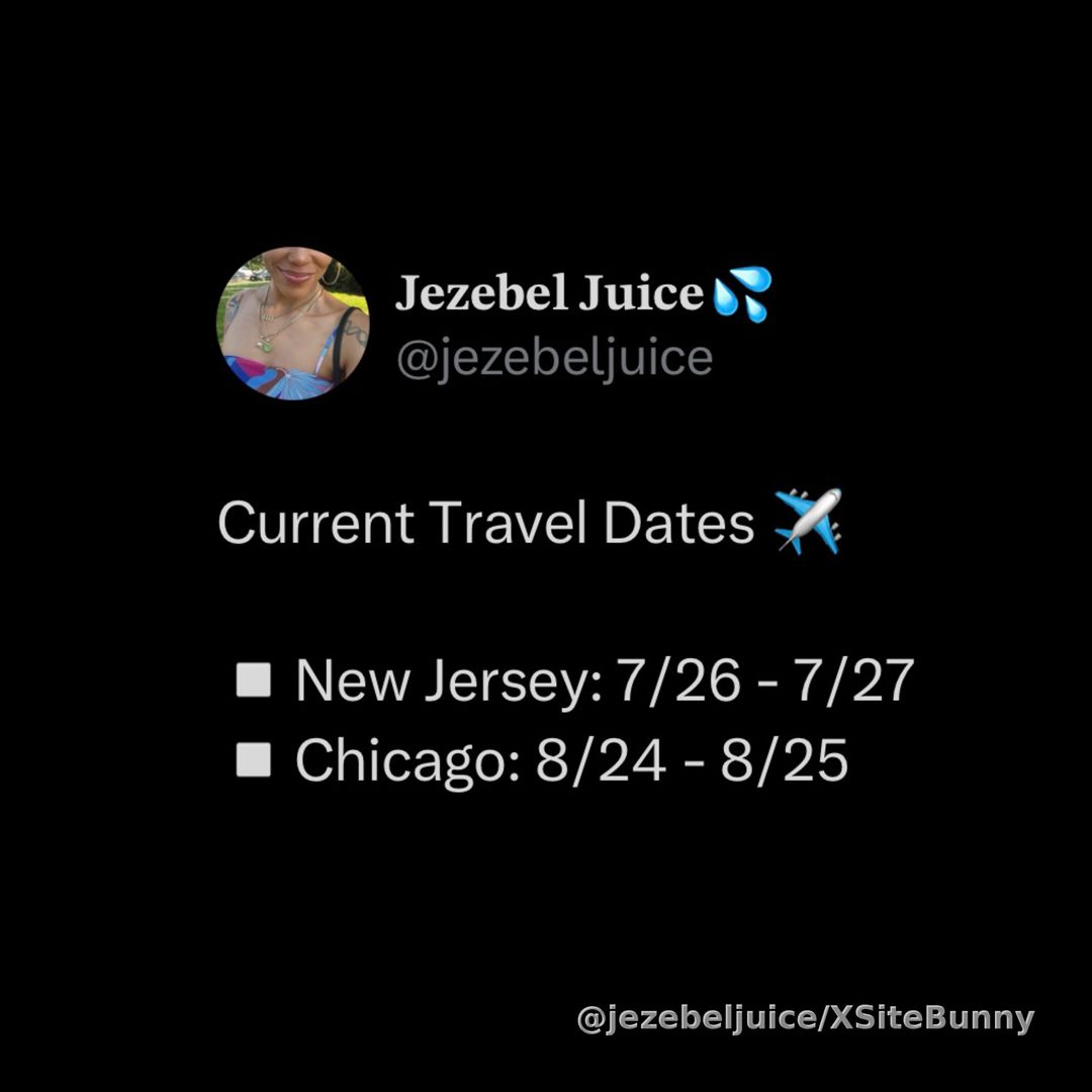 Looks like I’m bout to be back outside again. Time to add DMV in Florida to my hit list again. 

My travel schedule has opened up tremendously for the rest of the year. 

Interested in the Juice experience? 😈👣

Drop a comment below so I know where to go! 👇🏽