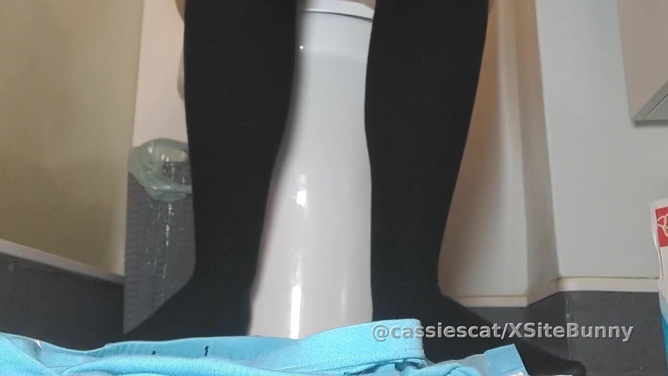 Taking a Shit in Four Different Positions Compilation

This video is a compilation of four clips where I poop in varying positions.

In the first clip I squat with one leg raised. After some serious straining and a few cheeky farts, I'm finally able to push out a hard, stubborn turd. I then give you a close-up of the poop, while telling you about the cause of my constipation (cheese, way too much cheese for a lactose intolerant person :p)

In the second clip I'm dressed in sexy black stockings. First I sit on the toilet to pee, then I squat and push out another hard shit.

In the third clip I shit off the edge of the toilet into a plastic bag, delivering a treat fresh from the source ready to be sent to a fan!

In the final clip I lay on my back on the floor, with my feet up in the air. I shit a nice firm turd out of my asshole in this position, then give you a close-up look at the fresh poop.