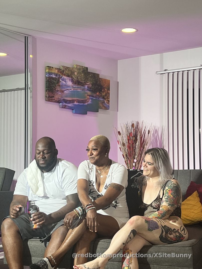 Post scene interview with Auntie