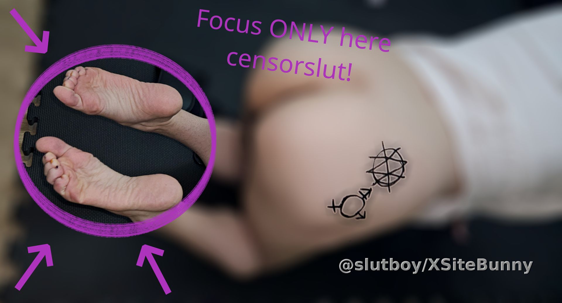 Master's feet need worshiping, get on it loser! 