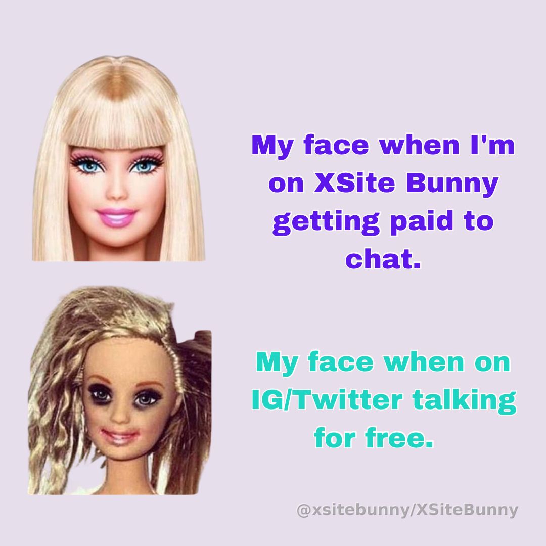 The duality of a content creator.
#xsitebunny