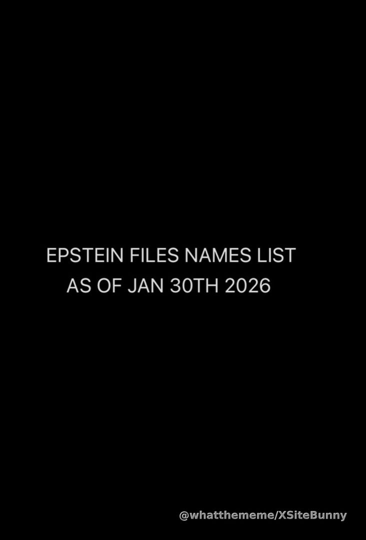 Some of the names in the Epstein file's