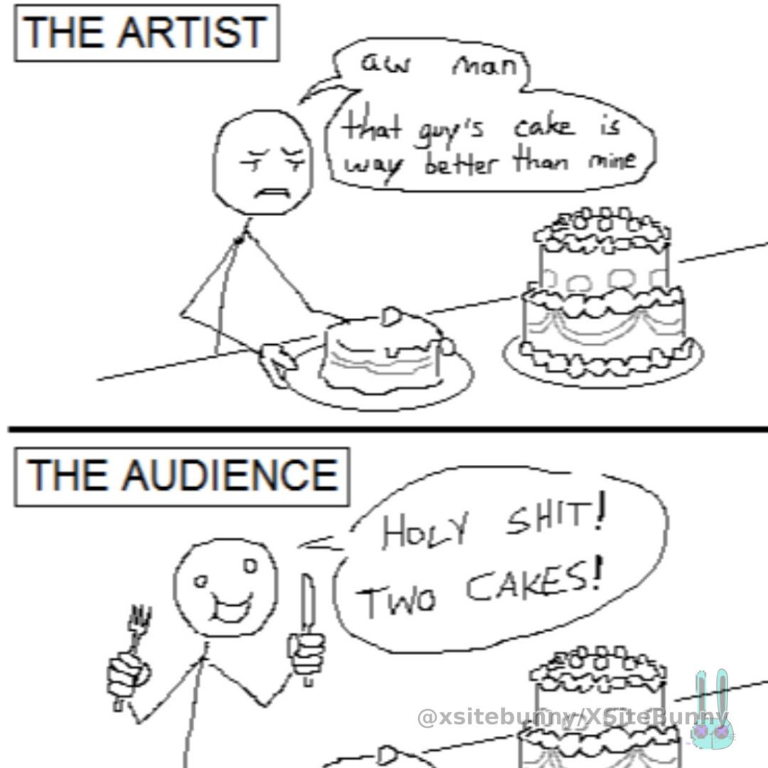 If you're struggling to make content because it feels insignificant, this is still the absolute best motivator I've seen.
Ignore what everyone else is doing. Make it personal, make it better, and make it because you enjoy it. - Huggbees