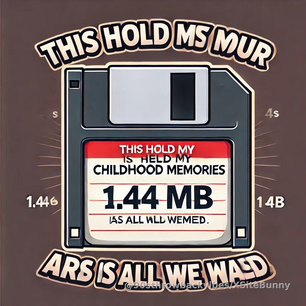 This tiny thing held my whole childhood. 1.44MB was ALL we needed. #ThrowbackTech